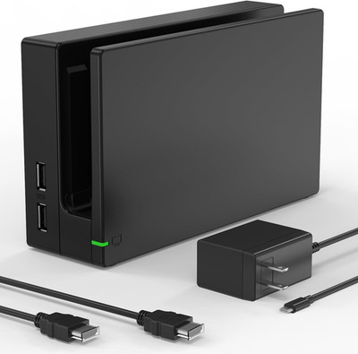 Dock Station for Switch/Switch OLED, Replacement 3-in-1 TV Dock Set with Origina