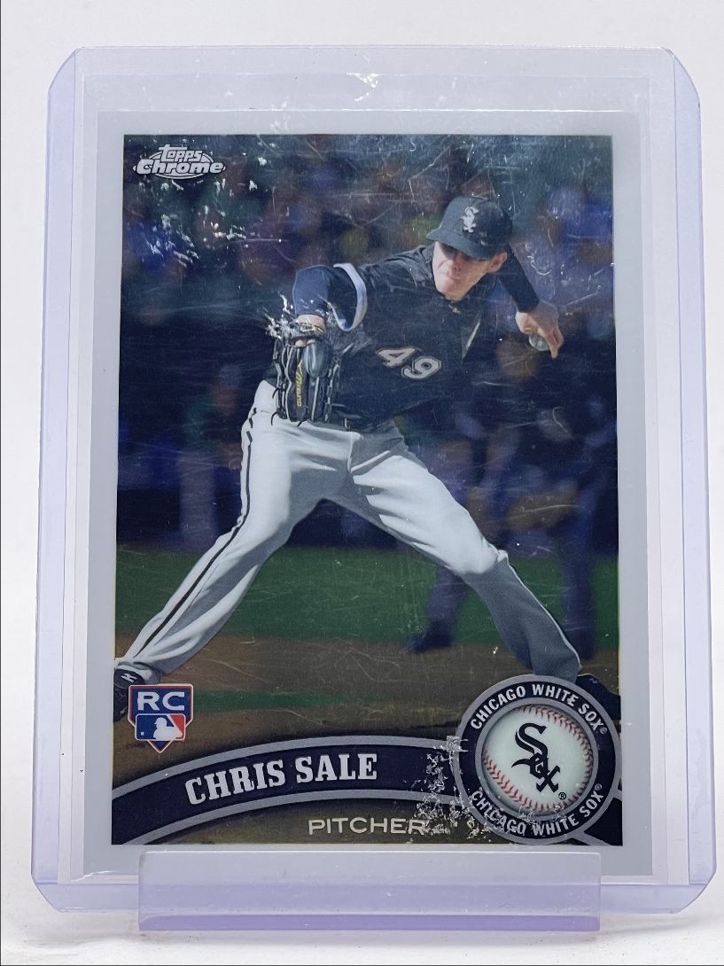 CHRIS SALE 2011 TOPPS CHROME BASEBALL ROOKIE WHITE SOX #205 RC Q2956