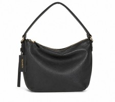 Style  Co Black Hobo Shoulder Bag NWT Whipstitch Soft Faux Leather Crossbody