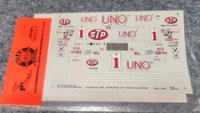 1982 Kyle Petty Baker Allison #1 UNO Buick 1:24 Decal - Slixx Waterslide Decals