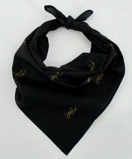 Nike Jordan Bandana Adult Cotton All Over Print Black/Yellow Ochre