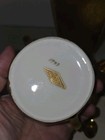Beautiful 1943 Gold wheeling decorating glass china teapot  cream & sugar Spoon — photo 6
