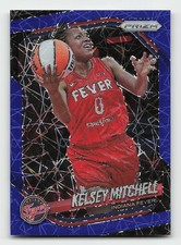 2025 Panini Prizm WNBA #35 Kelsey Mitchell Blue Velocity Prizms