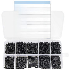 Black Computer Screw Assortment 440pcs for PC Repair and Component Mounting