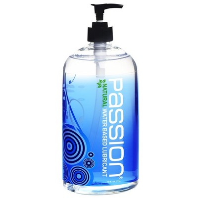 Passion Natural Water-Based Personal Lubricant, 16 Fl Oz - Premium, Non-Stick...
