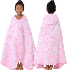 Hooded Bath Towels for Kids 3-10Years - Soft, Absorbent Turkish Cotton Thick P