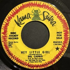 DEL CAPRIS - Hey Little Girl / Forever My Love 45rpm Promo Soul 1967 G+