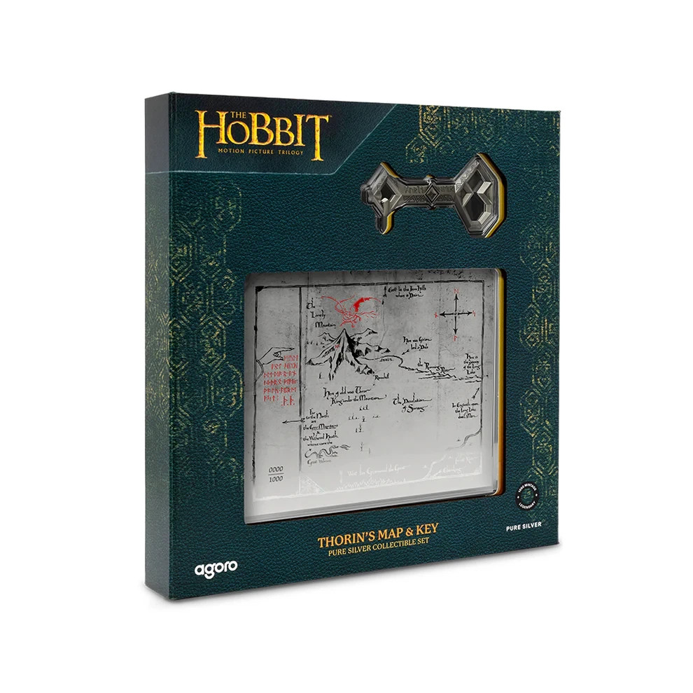 2026 THE HOBBIT - Thorin's Map and Key 3/4 oz Silver Coin + 5 g Silver Foil Set