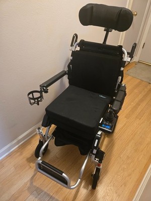 Foldable Electric Wheelchair - Silver.   ALL Accessories