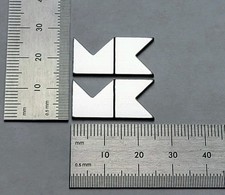 Miller & Kreisel M&K Speaker Badge logo Emblem Brushed Silver Pair With Adhesive