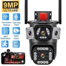 1080P 9MP HD Home Security WiFi Camera Night Vision 2-Way Audio Surveillance