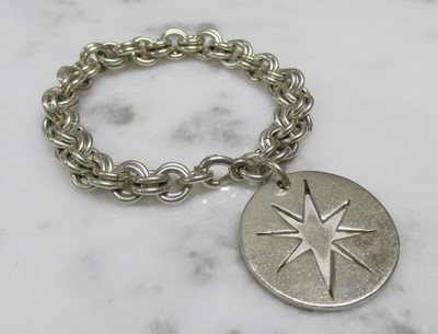 Vintage Sterling Silver Charm Bracelet w/ 1 Charm ~ 50grams ~ 1-C128