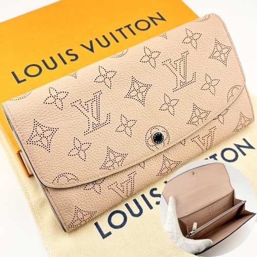 Louis Vuitton Monogram Mahina Portefeuille Iris Magnolia Long Wallet
