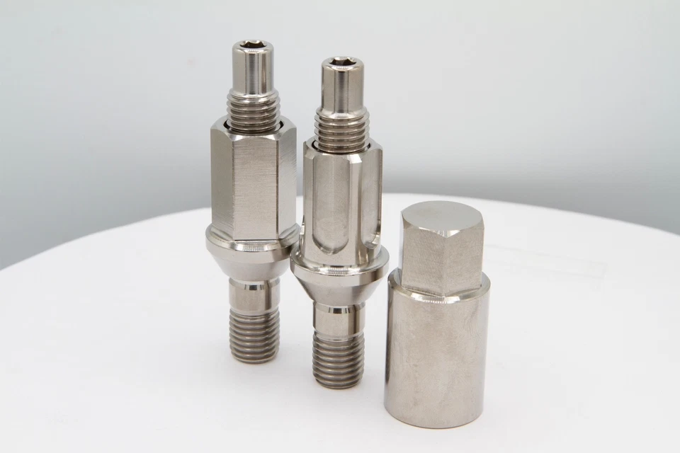 75mm M12 x 1.5 Titanium Stud Conversion with 35mm Lug Nuts BMW E36 E46 E90 W/KEY - Image 2 of 2