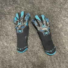 PORTEROSPYDER  Elite Commando TCT Goalkeeper Gloves Size 5, Black/Blue