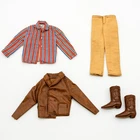 Vintage Ken Rally Gear #1429 Outfit Leather Jacket Boots Shirt Pants Mattel 1969