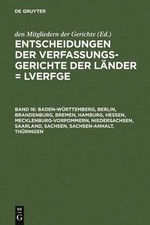 Baden-Württemberg, Berlin, Brandenburg, Bremen,  (Gebundene Ausgabe) (US IMPORT)