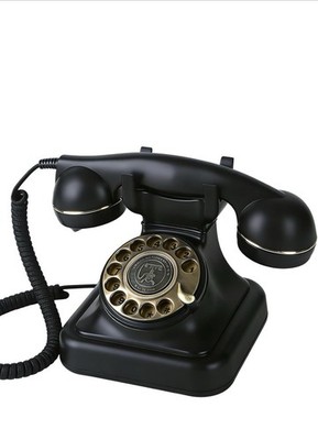 HTMengt Retro Rotary Phone with Speaker/1930s Antique Landline Phone