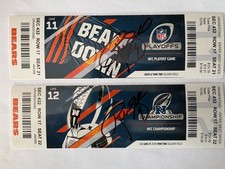Robbie Gould Autographed Chicago Bears Ticket stub   Auto  Signed