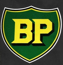 Pegatina/calcomanía BP MOTOR OIL RETRO AÑOS 50 60 GARAGENALIA ¡GASOLINA!!!