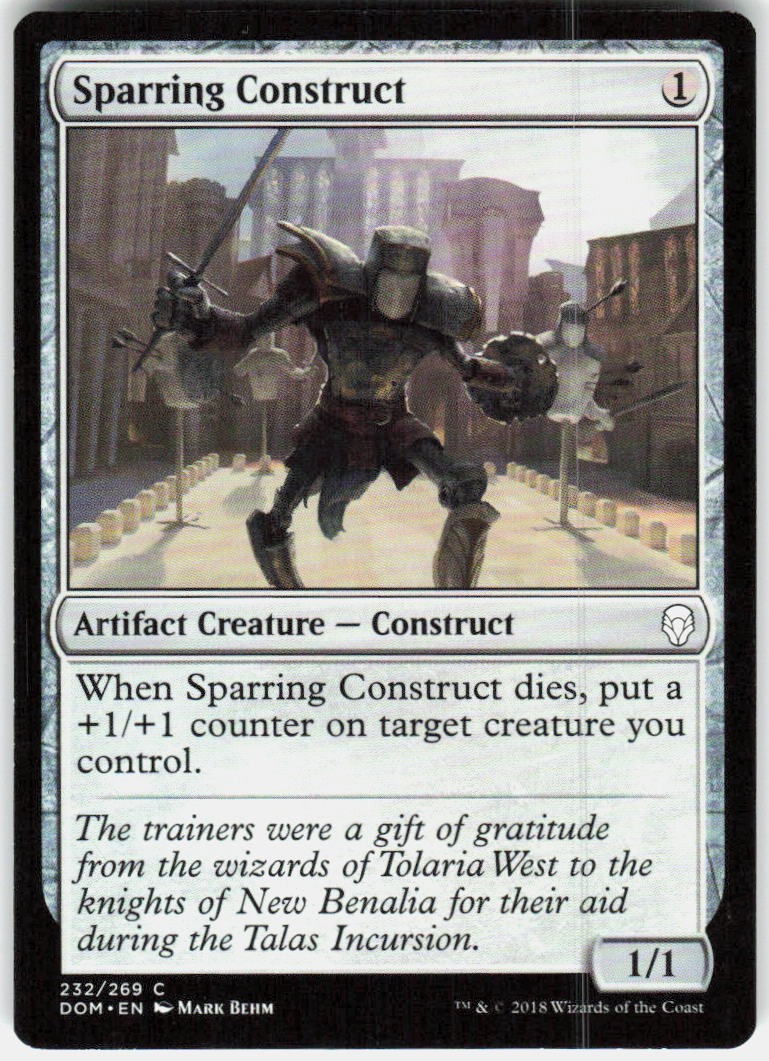 Sparring Construct C Dominaria 232 NM Mark Behm