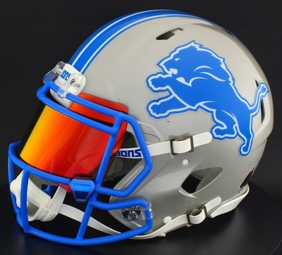 DETROIT LIONS NFL Riddell Speed Full Size AUTHENTIC Football Helmet