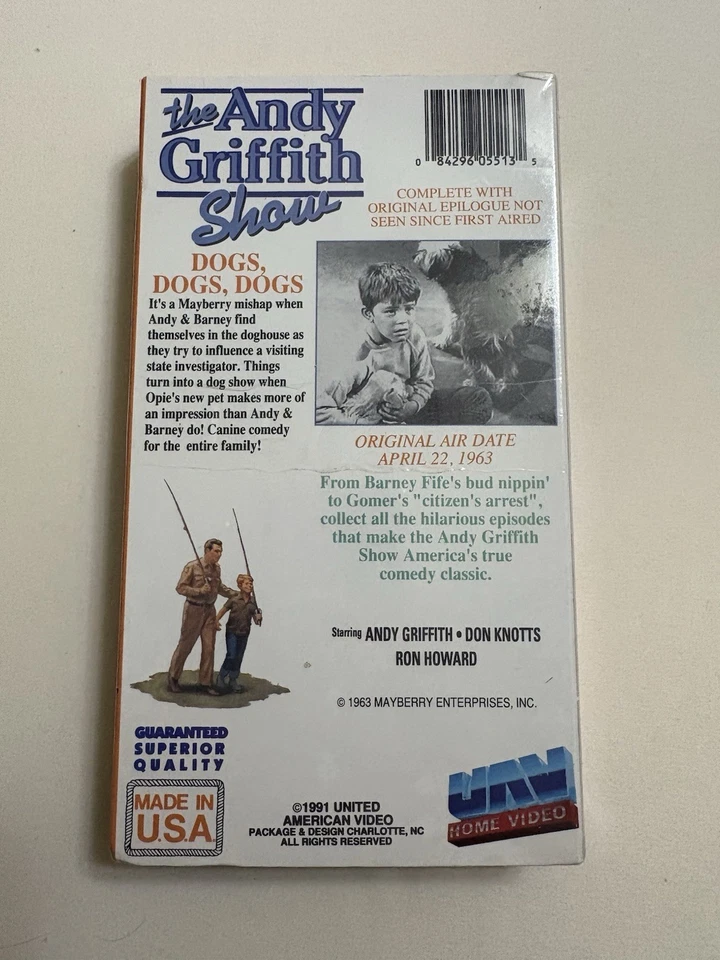 The Andy Griffith Show,  Dogs Dogs Dogs 1991 Brand New & Sealed - Image 3 of 4
