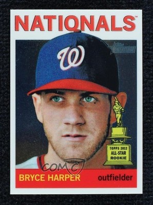 2013 Topps Heritage Chrome 181/999 Bryce Harper #HC50 02b5