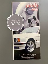 moda by BBS Felge BMW E34 5er Oldtimer Tuning 1995 Vintage Ad Werbung Reklame