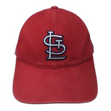 St. Louis Cardinals MLB Signatures Red Baseball Cap OSFM NL Patch Green