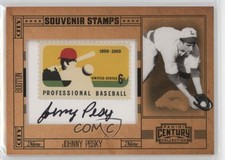 2010 Century Collection Souvenir Stamps Baseball 33/50 Johnny Pesky #15 Auto n8a