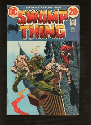 Swamp Thing #2 (1973) DC Comics Bronze Age Horror by Wrightson & Wein