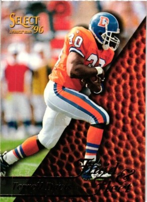 1996 Select Fluid & Fleet Terrell Davis #194 HOF Denver Broncos Nrmt+ Free Ship