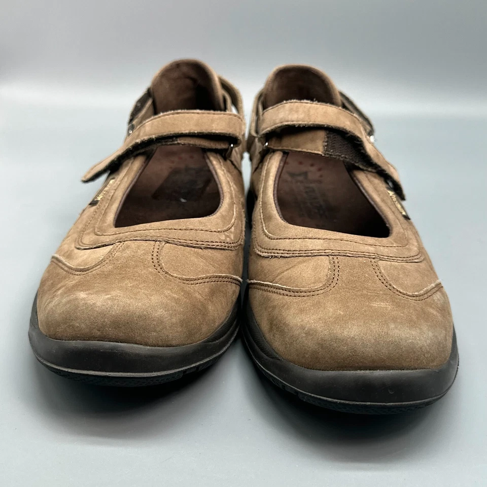 Mephisto Runoff Air-Jet System Para Mujer 9.5 Cuero Marrón Mary Jane Pisos Informales Foto 2 de 4