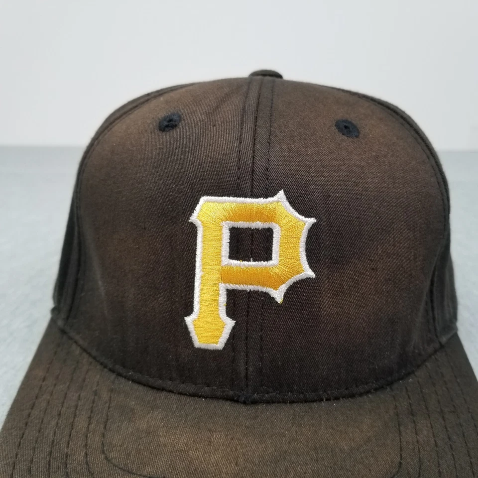 DE COLECCIÓN Pittsburgh Pirates Gorra Gorra Snapback Negra MLB Aguja Americana Banda Dorada Foto 2 de 4