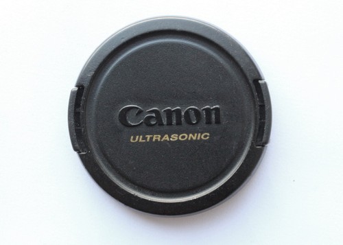 Tappo Canon Ultrasonic copri obiettivo a molla, originale diametro Ø E 52 mm - Foto 2 di 3