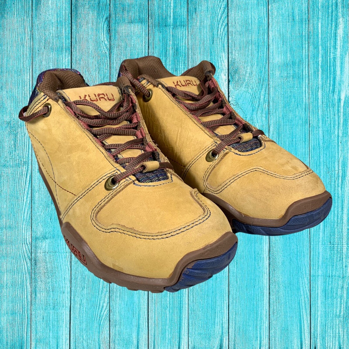 Kuru Shoes Womens Kruzr II Leather Comfort Lace-Up Hiking US Tan 200813