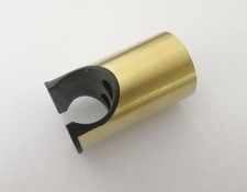 Brushed Gold Wall Mounted Hand Shower Head Base SUS ABS Inner Bracket Holder