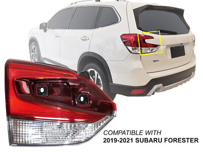 For Inner Tail Light 2019-2021 Subaru Forester with Bulb Driver