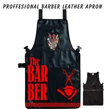 Barber Apron,Salon Apron,Haircut apron,Black apron,Professional Barber Apron