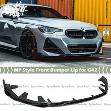 FITS 2022+ BMW G42 2 SERIES 230i M240i G87 M2 MP STYLE FRONT BUMPER LIP SPLITTER