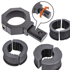 1pc 360-Degree 1/1.5/1.75/2" ATV UTV Off-Road Light Bar Clamp Mount Bracket Kit
