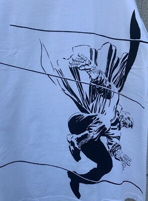 T-shirt Vintage Sin City - Marque Hanes Beefy - Taille XL - Blanc - Occasion Très Bon État