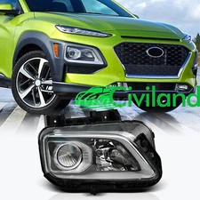 Fit 2018-2021 Hyundai Kona Halogen Headlight W/bulb &wiring Right Passenger Side