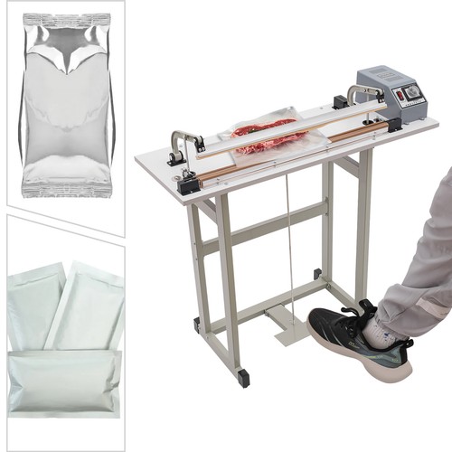 22.83" Foot Pedal Impulse Sealer Heat Sealing Machine Plastic Bag Sealer 110v - Picture 3 of 22