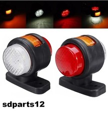 Coppia Fanali Luce Ingombro Laterale Led Rosso Bianco Arancione 12v 24v Camion