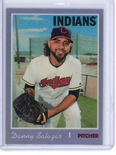 2019 Topps Heritage Danny Salazar THC-563 Chrome Purple Refractor Indians