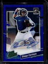 2023 Donruss #RPS-DC Diego Cartaya Optic Rated Prospects Signatures Blue #/75