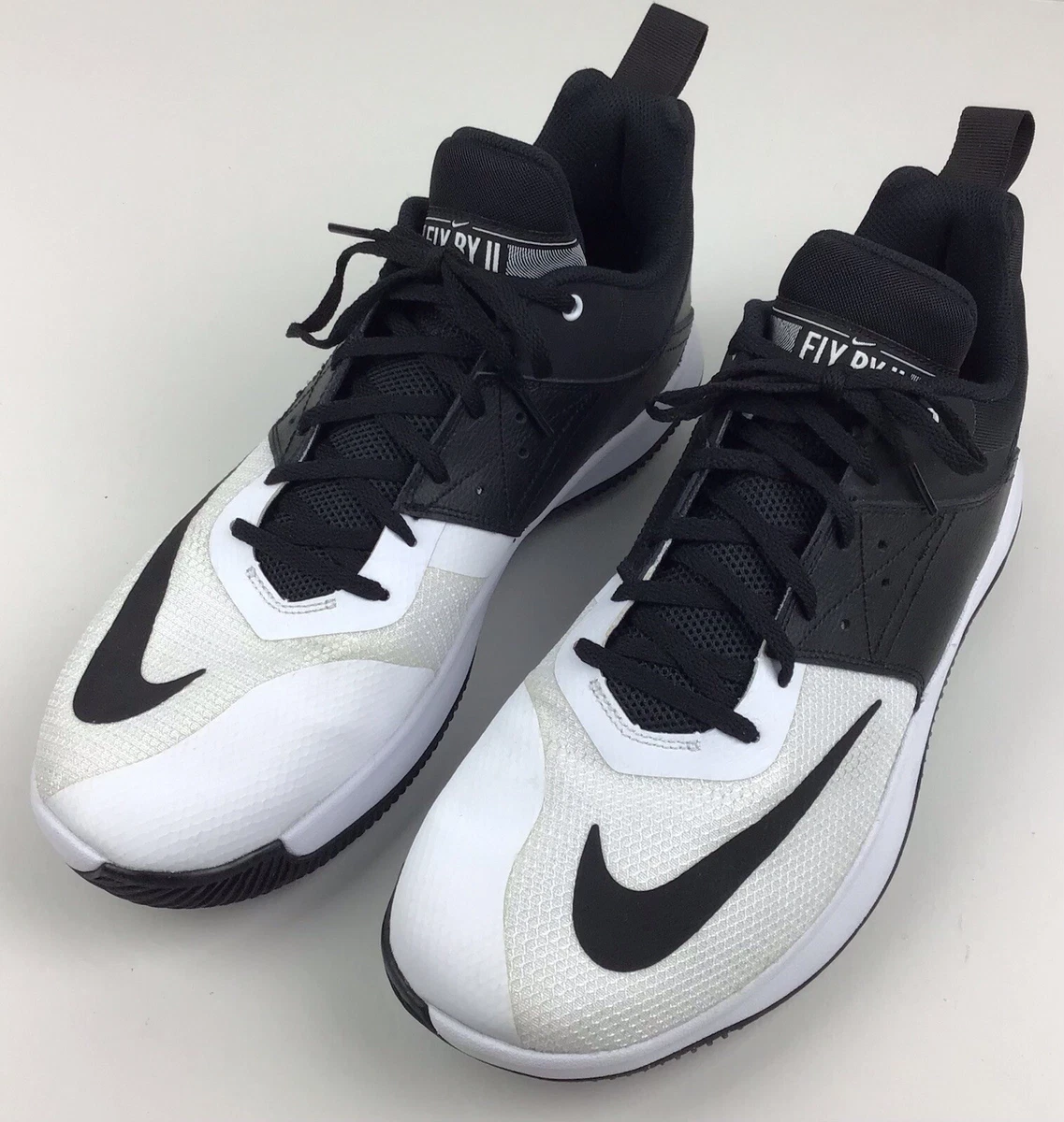 Nike Fly By 2 Low Shoes Men's 12 Black And White