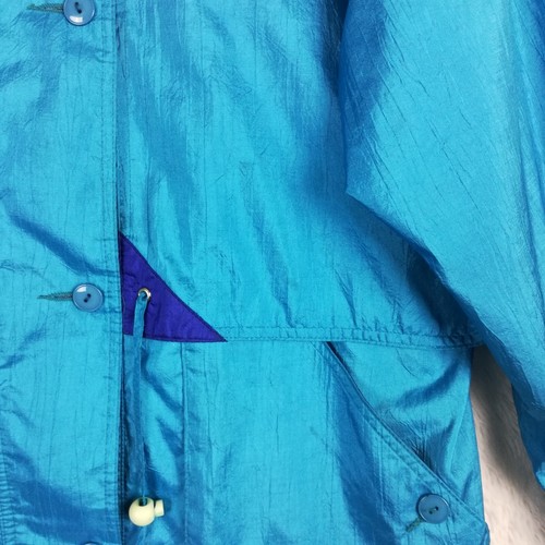 Forecaster Of Boston Womens Jacket Windbreaker Blue Lightweight Long Full Zip L - Picture 9 of 12